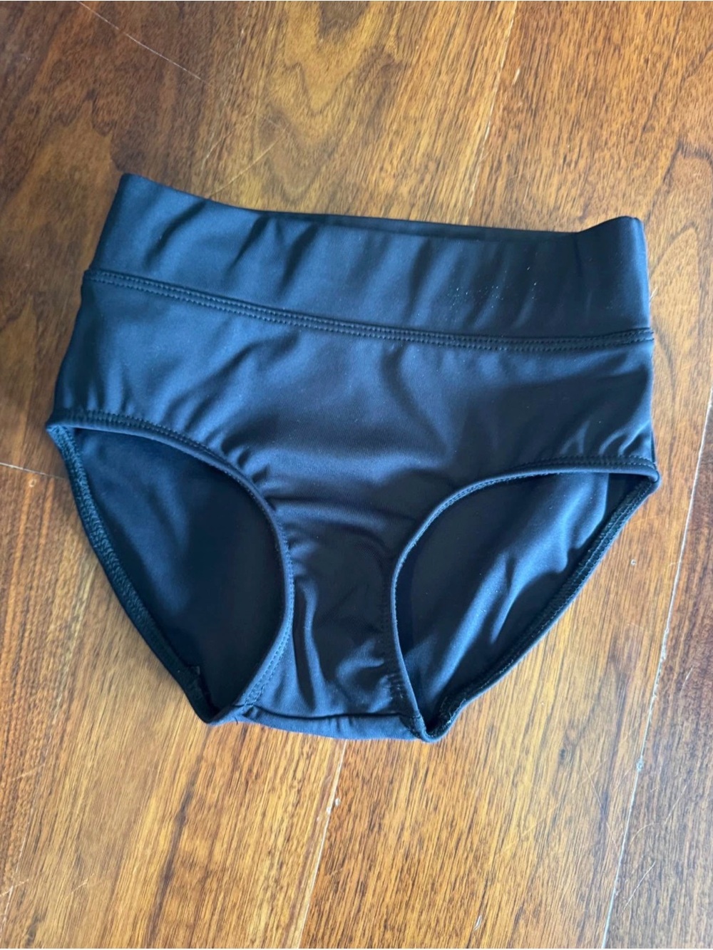 Girls’ Tiger Friday High-Waist Black dance brief. Size: CL